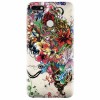 Husa silicon pentru Huawei P9 Lite, Abstract Flowers Tattoo Illustration