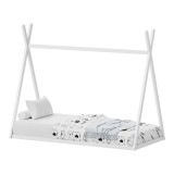 Cumpara ieftin Pat pentru copii Lilly, Pako World, Alb, 90x190 cm