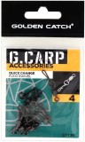 Agrafa Cu Vartej GOLDEN CATCH G.Carp Quick Change Flexi Swivel, Nr.4, 10buc/pac