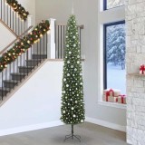 VidaXL Brad de Crăciun artificial Verde 300 cm PVC și oțel și plastic 3394990