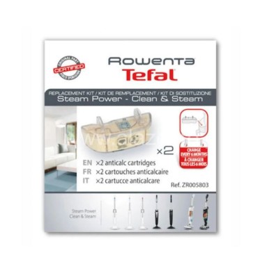 Set 2 filtre anticalcar pentru mop cu aburi Rowenta Tefal, GROUPE SEB ZR005803 foto