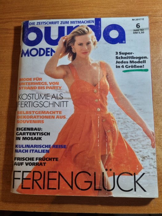 revista de moda BURDA - inuie 1992