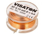 Bobină Inductor cu Aer 0,15mH 0,45&Omega; 25mm 12mm 0,6mm
