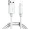 Cablu de Date și &Icirc;ncărcare Rapidă 2A Micro USB Alb - Bulk