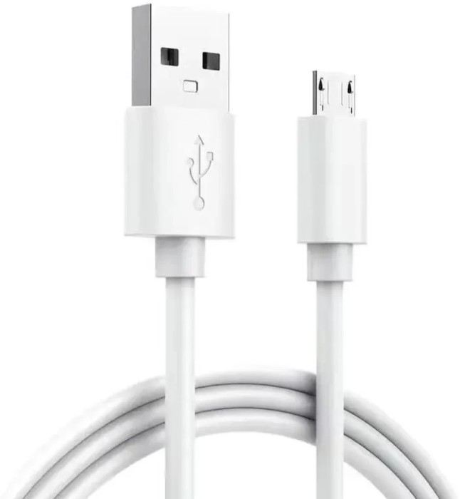 Cablu de Date și &Icirc;ncărcare Rapidă 2A Micro USB Alb - Bulk