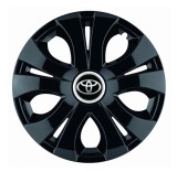 Cumpara ieftin Set 4 Capace Roti pentru Toyota, model Top Black, R15