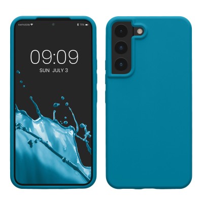 Husa pentru Samsung Galaxy S22, Silicon, Verde, 56756.224, kwmobile foto