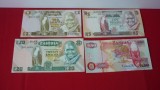 BANCNOTE ZAMBIA KWACHA LOT 4 BUC. NECIRCULATE