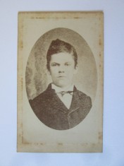 Fotografie pe carton 105 x 65 mm Carol Popp de Szathmari-Bucuresci circa 1880