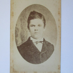 Fotografie pe carton 105 x 65 mm Carol Popp de Szathmari-Bucuresci circa 1880
