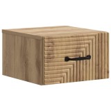 vidaXL Dulap de noapte suspendat Stejar Artizanal 34,5 x 33 x 20 cm 898613