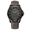 Ceas Barbatesc Naviforce NF8023BRW Quartz, Curea Piele Ecologica Maro, Cadran Negru/Maro, Analog, Rezistent Apa