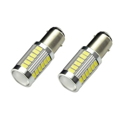 Set 2x Bec LED universal, auto BA15D, pentru bord, interior, numar, diverse foto