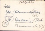 HST A493 Plic + scrisoare germană 1945 Felpost 30272B