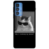 Husa compatibila cu Motorola Moto G51 5G model Why u looking at my phone, Silicon, TPU, Viceversa, Transparent, Carcasa