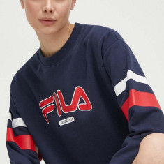 Fila bluza femei, culoarea albastru marin, cu imprimeu