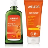 Weleda Sport Set Regenerare Masaj Ulei Arnika Gel Dus 200ml