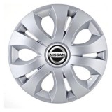 Set 4 Capace Roti Autohelix MSA&reg; potrivite jantelor de 14 inch, Compatibil Cu Nissan, model Top Gray