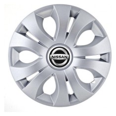 Set 4 Capace Roti Autohelix MSA&reg; potrivite jantelor de 14 inch, Compatibil Cu Nissan, model Top Gray