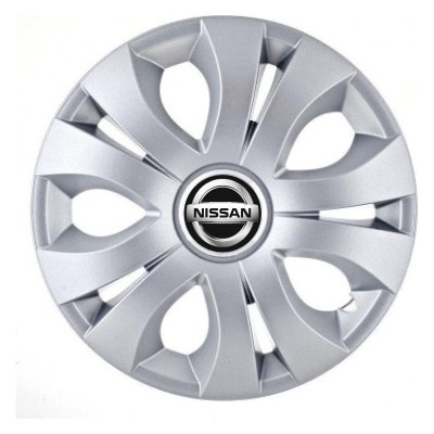 Set 4 Capace Roti Autohelix MSA&amp;reg; potrivite jantelor de 14 inch, Compatibil Cu Nissan, model Top Gray foto