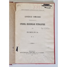 LUCRARILE COMISIUNII INSARCINATE CU STUDIUL REGIUNILOR PETROLIFERE DIN ROMANIA , 1904