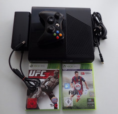 Consola Microsoft Xbox 360 Slim Elite 250Gb impecabila completa jocuri FIFA UFC foto