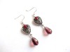 Cercei sticla grena 37097, Cercei fashion
