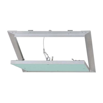 Usita vizitare Aluhydro Dakota, pentru perete, aluminiu + gips carton, 200 x 200 x 12.5 mm foto