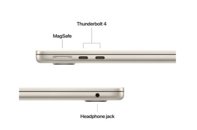 MacBook Air 13.6&amp;quot; Retina/Apple M4 (CPU 10-core, GPU 10-core, NeuralEngine 16-core)/24GB/1TB - starlight - INT KB (2025) 35W (cto fr om MC6A4RO/A) NewT foto