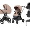 Carucior compact premium Carrello ULTRA 4 in 1 I-Size 40-87 cm cu baza Isofix Antique Beige