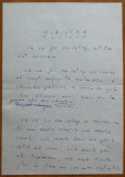Manuscris olograf Geo Bogza , Miristea , 6 pagini