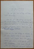 Manuscris olograf Geo Bogza, Miristea, 6 pagini