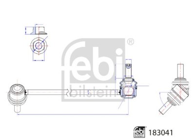 FEBI BILSTEIN 183041 Brat/bieleta suspensie, stabilizator foto