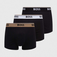 BOSS boxeri 3-pack bărbați, culoarea negru 50508985