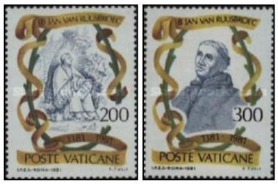 Vatican 1981 - 600th B Jan van Ruusbroec, serie neuzata foto