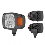 Far Stanga LED 12-24V cu Semnalizare, Mufa DT04-6P, Omologare E20, IP67/IP69K, 218x146x113mm