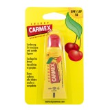 Balsam de Buze, Carmex, Cherry, pentru Hidratare Intensa, SPF 15, Aroma Cirese, 10gr