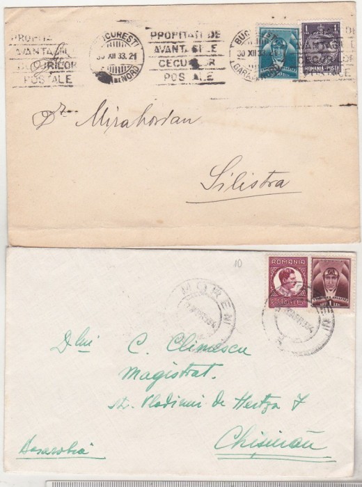 bnk fil Lot 2 plicuri circulate 1933