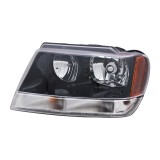 Far JEEP GRAND CHEROKEE (WJ/WG), 2002-12.2004, partea stanga, TYC, Tip=USA; HB3A+HB4A; manual; lucas alb, reflector negru; Omologare: SAE; halogen