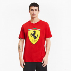 Tricou de Barbat, Puma Ferrari Race Big Shield+, Rosu, 2020 foto