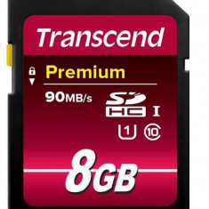 Card memorie Transcend SDHC 8GB, Clasa 10, UHS-I