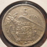Spania 5 pesetas 1957, Europa
