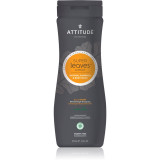 Attitude Super Leaves Sport Ginseng &amp; Grape Seed Oil 2 in 1 gel de dus si sampon pentru barbati 473 ml