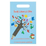 Carte educativă cu autocolante, &Icirc;nvățarea literelor și cifrelor, CMCLASS