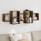 vidaXL Raft de perete, stejar fumuriu, 129x18x42 cm, lemn prelucrat 853222