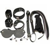 Set accesorii fetish 7pcs Black