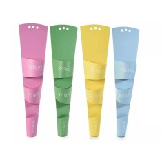 Set 4 conuri suport de flori din hartie semi-rezistenta la apa pentru agațat 12.5x5x50 cm