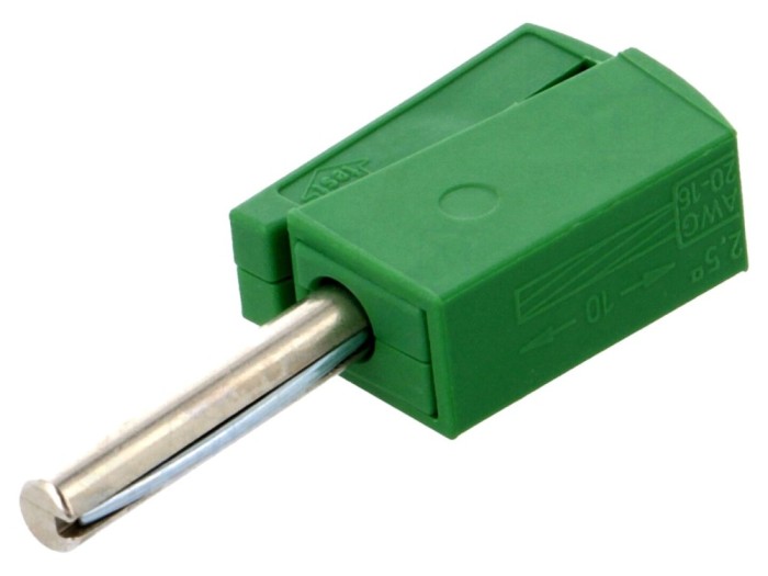 Conector mufă banană 4mm verde
