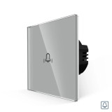 Luxion LX-MT-B101G-GY intrerupator sonerie touch incastrat, gri
