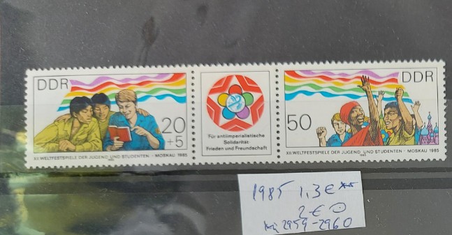 TS21 - Timbre serie DDR 1985 Mi 2959-60